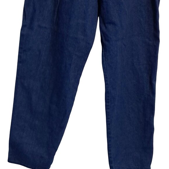 Vintage 1980 Britannia Jeans Size 18 High Rise Waisted Indigo Blue Denim - Picture 8 of 10